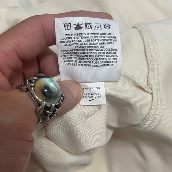 EUC Men’s Size Large  Nike Y2K Tribute Striped Track Jacket In Like Cream Colour - Picture 14 of 14